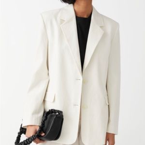 & Other Stories Cream Oversized Blazer. NWT